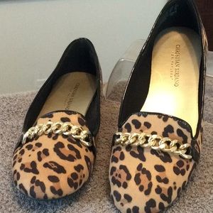 Leopard print flats